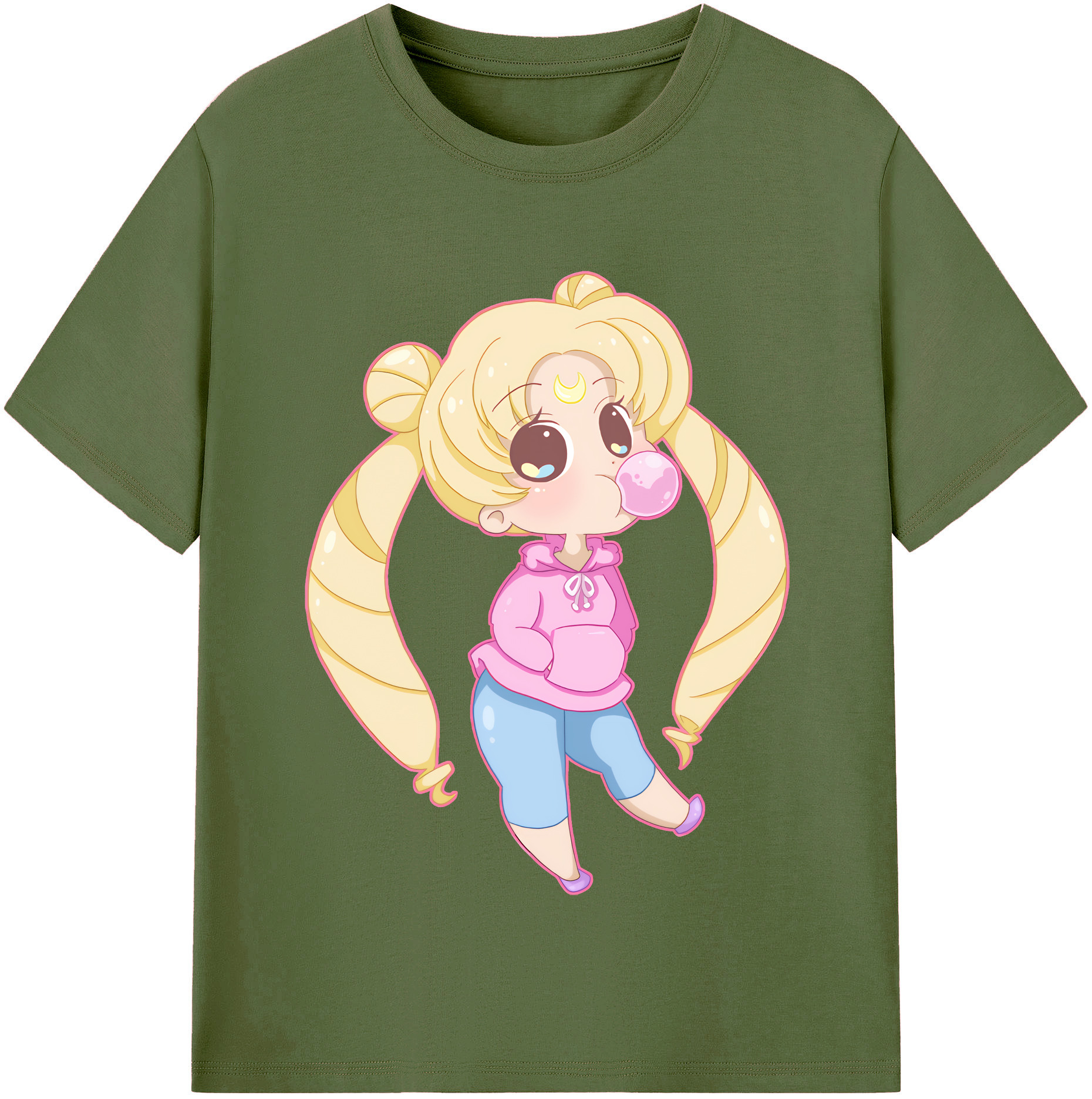 （画像用） 美少女戦士セーラームーン 愛野 美奈子 あいの みなこ Sailor Moon Aino Minako 綿100％半袖Tシャツ（フロントプリント）